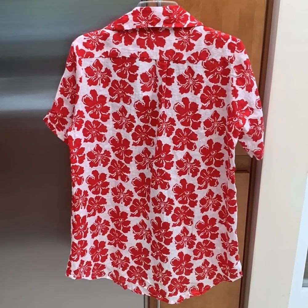 Faithfull Charlita Linen Shirt Dress - La Presa Floral Print - Picture 8 of 9